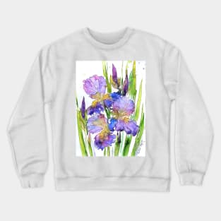 Purple Light Watercolor Painting Crewneck Sweatshirt